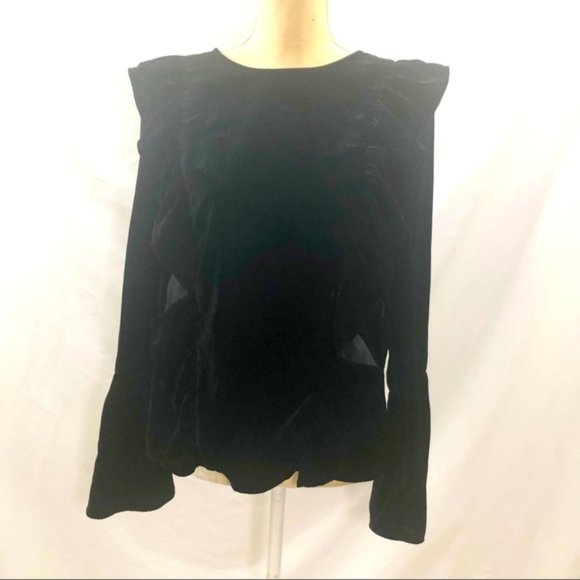 Amaryllis Anthropologie Boho Retro Blouse Top Sz S - Picture 3 of 4